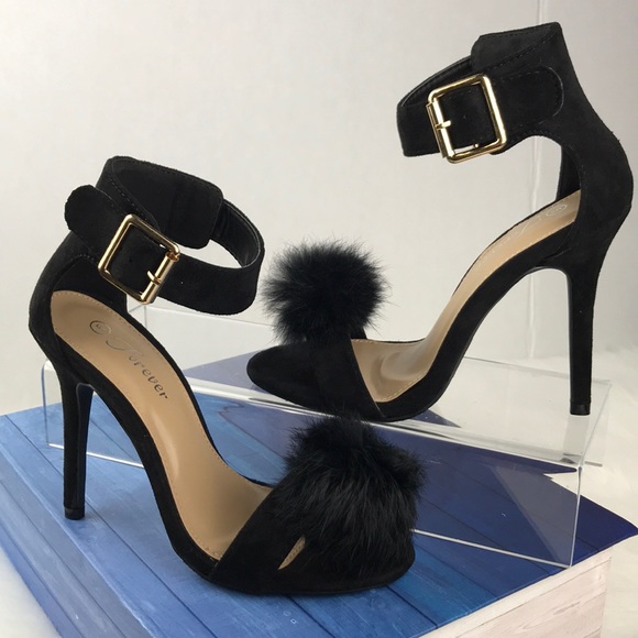 pom pom high heels